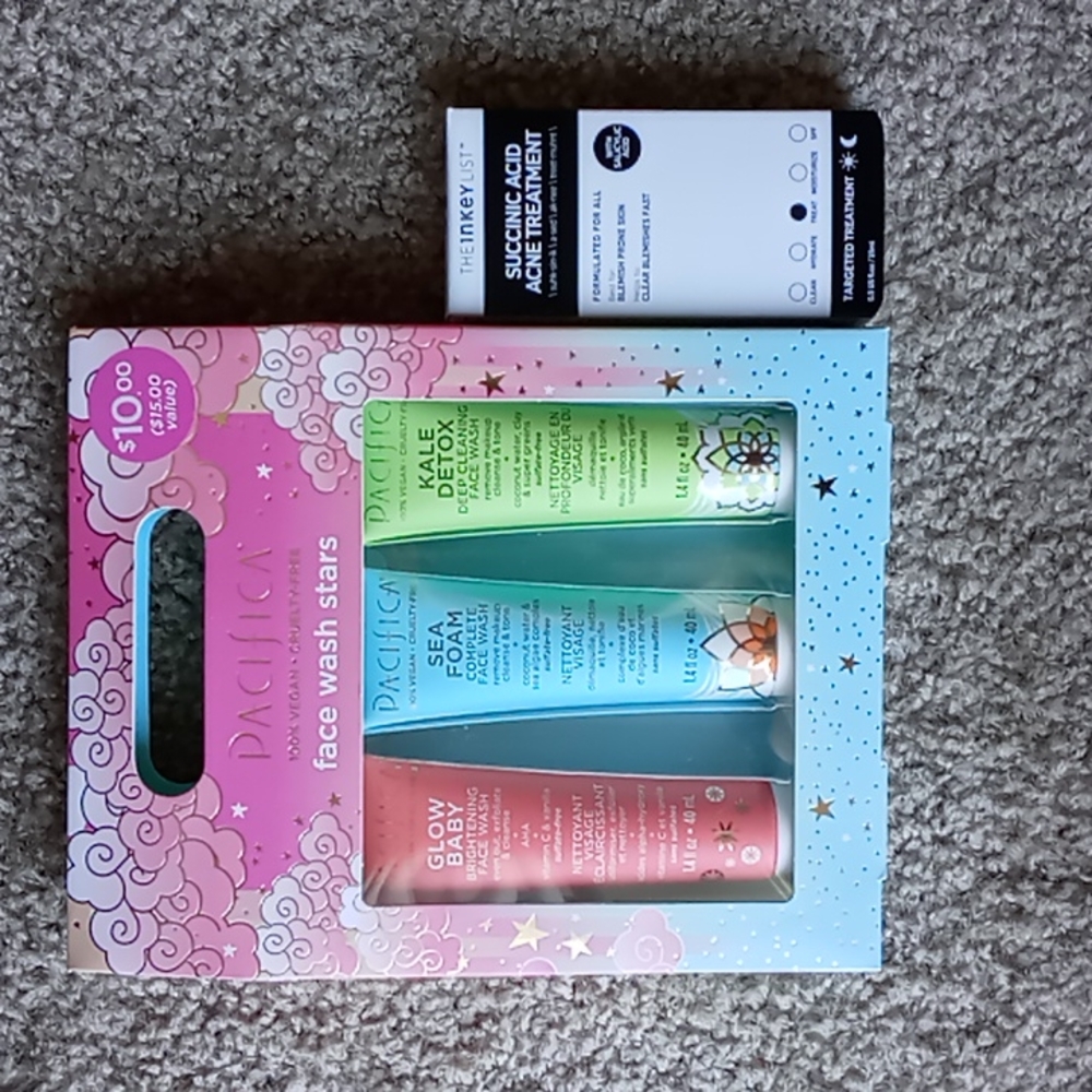 Pacifica & The Inkey List NWT skincare bundle